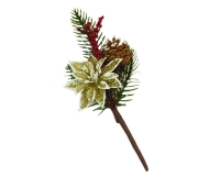 Pick Stella Natale Pigna Pz 6 Decorazione Addobbi Composizione Natale