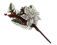 Pick Stella Natale Pigna Pz 6 Decorazione Addobbi Composizione Natale