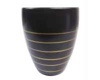 Vaso Romy D 13 Righe Oro Decorazione Composizione Floreale