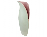Vaso Porta Fiori Ceramica Bianco Interno Colorato 58 Cm