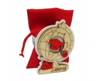 Scatola Legno Laurea Sacchetto Pz 1 Applicazione Bomboniere