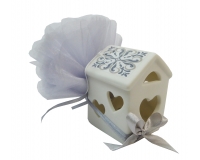 Bomboniere Matrimonio Nozze Casetta Led Velo Fata Maiolica