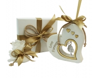 Bomboniere Matrimonio Nozze Diffusore Cuore Love Forever Ciondolo Albero