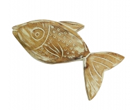 Svuota Tasche Pesce Legno 25x13 Decorazioni Casa Linea Mare