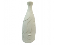 Vaso Face H 27 Ceramica Composizione Floreale Addobbi