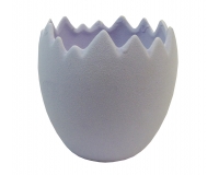 Vaso Uovo Pastello 12x12x11,5 Decorazione Primavera Pasqua Composizione Floreale