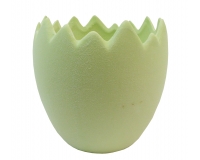 Vaso Uovo Pastello 12x12x11,5 Decorazione Primavera Pasqua Composizione Floreale