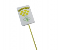 Pick Auguri Cuori Gialli Pz 12 Decorazioni Festa Della Donna