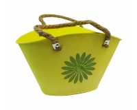 Borsa Latta Fiore 25x15x15,5 Decorazione Primavera Pasqua Addobbi