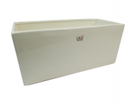 Vaschetta Bianca 29x13 H 13 Decorazione Composizione Floreale