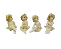 Ballerina Seduta Big Eyes Cm 5,6 Pz 12 Decorazioni Bomboniere Fai Da Te