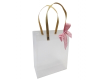 Set Bomboniere Testimoni Anniversario Alto Vaso Viso Femminile Confezione Sacchetto