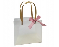 Set Bomboniere Testimoni Anniversario Vaso Basso Viso Femminile Confezione Sacchetto