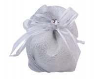 Bomboniere Matrimonio Nozze Argento 25esimo Sacchetto Strass