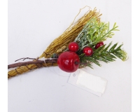 Scopina Mele Bacche B Cm 17 Pz 12 Decorazioni Addobbi Natale