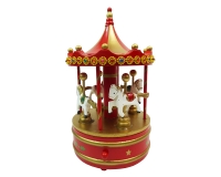 Carillon Cavalli Legno D 14 Decorazione Addobbi Natale