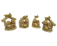 Natività Mignon Assortite Cm 6,5 Pz 4 Decorazioni Addobbi Natale
