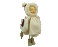 Bimba Cappotto Rosso Cm 46 Decorazioni Addobbi Natale