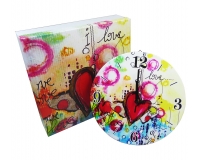 Orologio Ceramica Cuore D 20 Scatola Decorata Bomboniere Fai Da Te Matrimonio