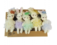 Coniglietta Tutù Pz 5 Decorazioni Primavera Pasqua
