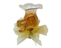 Bomboniere Matrimonio Nozze Oro Calice Sacchetto Tulle 50
