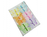 Farfalla Cm 10 Clip Pz 12 Pois Decorazione Primavera Pasqua
