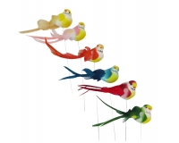 Uccellino Cm 3,5 Pz 12 Pick Decorazione Primavera Pasqua