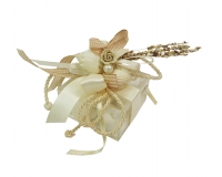 Bomboniere Matrimonio Linea Mare Scatolina Rigida Plexy Conchiglie Perla