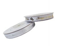 Nastro Raso Nozze Oro Argento Mm 10 Mt 25 Bomboniere Fai Da Te Anniversario