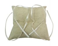 Portafede Rustico Piccolo Cotone Tortora Decorazione Nuziale Matrimonio Wedding