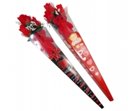 Cono Orsetto Rose San Valentino Colorato Regalo