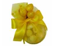 Bomboniere Matrimonio Tulle Anello Applicazione Limoni Artificiali