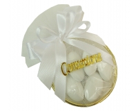Bomboniere Comunione Tulle Anello Applicazione Scritta Comunione