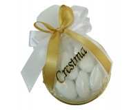 Bomboniere Cresima Tulle Anello Applicazione Scritta Cresima