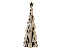 Albero Ceramica Gold Cm 27 Decorazione Arredo Addobbi Natalizio
