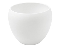 Vaso Ceramica Bombato H. 23 D. 27 Composizione Floreale