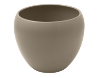 Vaso Ceramica Bombato H. 23 D. 27 Composizione Floreale