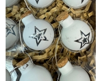 Filo 12 Sfere Decorative D 2,5 Mt 1,10 Addobbi Palle Natale