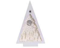 Albero Paesaggio Papercut Luci H 25 Addobbi Decorazioni Natale