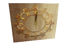 Orologio Legno Con Led 34x3x34 Cm Decorazione Arredo Regalo