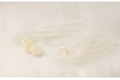 100 Fialette In Plastica Trasparente Con Tappo 10 Cm