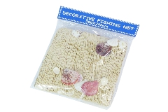 Rete Da Pesca Decorativa Con Conchiglie Cm 200x200 Arredo Linea Mare