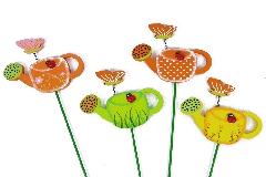 Pick Annaffiatoio Con Coccinella Legno Pz 18