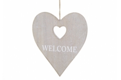 Cuore Legno Welcome 18x23 Pz 2