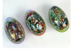 Uovo Apribile Latta Decorata Pz 1 primavera pasqua
