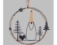 Decorazione Cerchio Luci Led D 35 Decorazioni Addobbi Natale