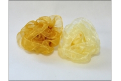 12 Rose In Organza Ocra/giallo