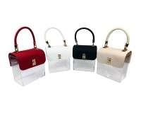 Borsetta Plexy Ecopelle 16x18x10 San Valentino Festa Mamma Addobbi