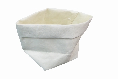 Sacchetto Rigido Confettata Piccolo Bianco 8x8x10 Cm