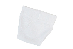 Pz 10 Sacchetto Seta Crepe Grande Bianco 10x16cm Bomboniere